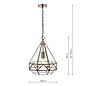 Zaria – Timeless Antique Brass Pendant Light – Laura Ashley