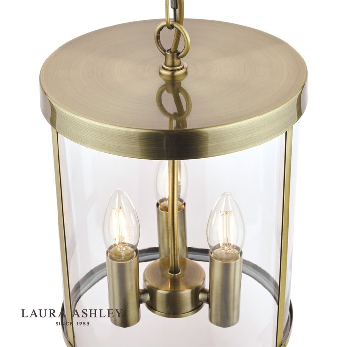 Selbourne – Antique Brass Lantern Ceiling Light – Laura Ashley