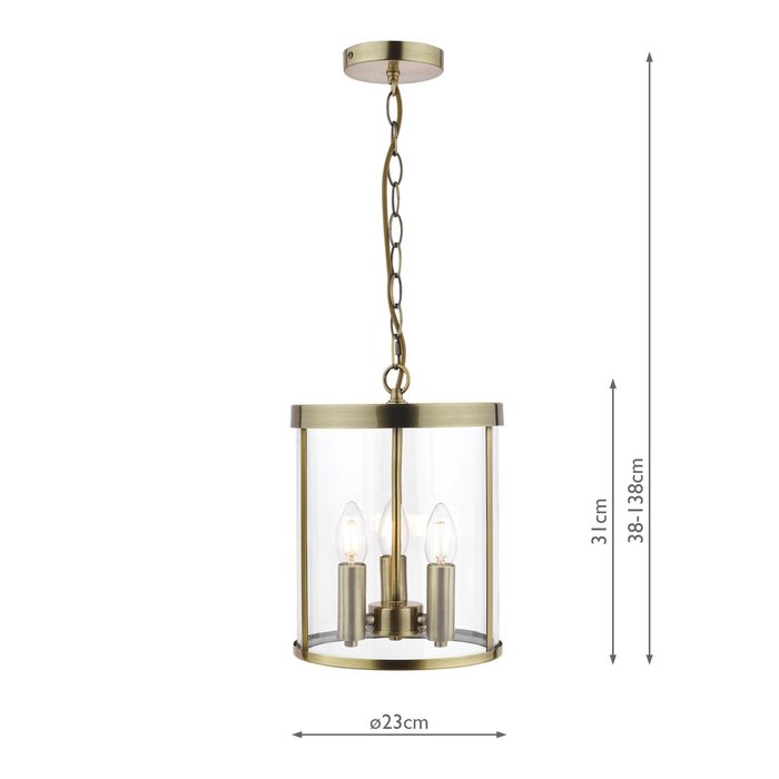 Selbourne – Antique Brass Lantern Ceiling Light – Laura Ashley