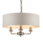 Sorrento – Antique Brass 3 Light Ceiling Light with Ivory Shade – Laura Ashley