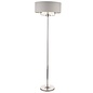 Sorrento – Polished Nickel Floor Lamp with Silver Shade – Laura Ashley