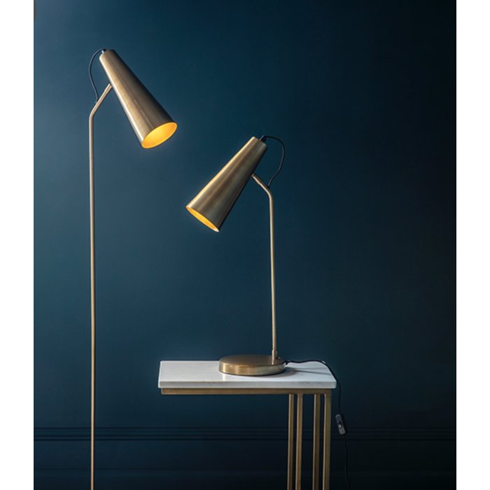 Leo - Task  Table Lamp in Antique Brass