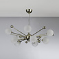 Argento - Opal Glass Sputnik Feature Pendant - Brass
