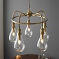 Hassa - Large Indian-Inspired Teardrop Industrial Feature Light - Antique Brass