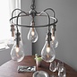 Hassa - Large Indian-Inspired Teardrop Industrial Feature Light - Antique Nickel