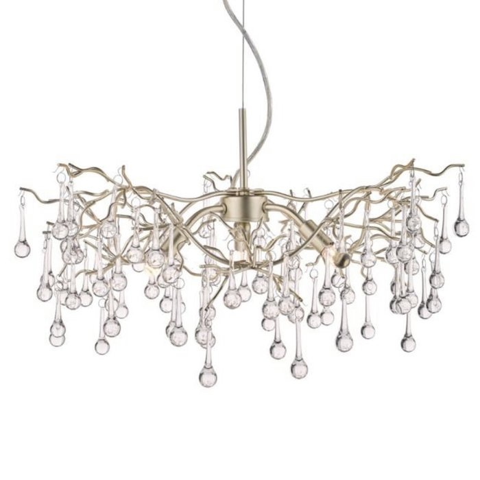 Willow - Crystal Raindrop Feature Ceiling Light - Laura Ashley