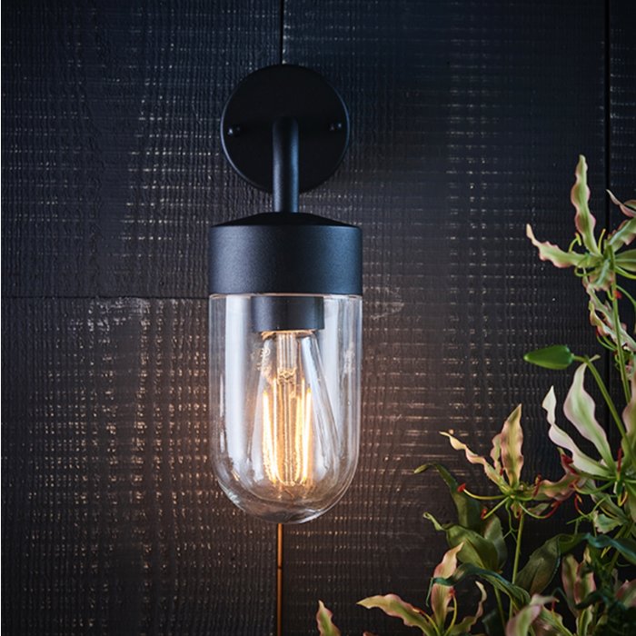 North - Industrial Outdoor Wall Light - Black