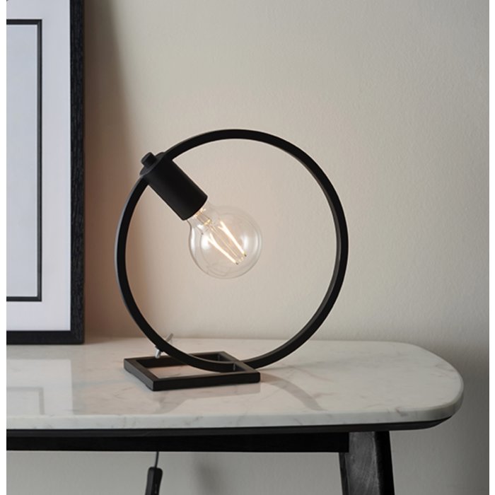 Esslinger - Circle Table Lamp in Black