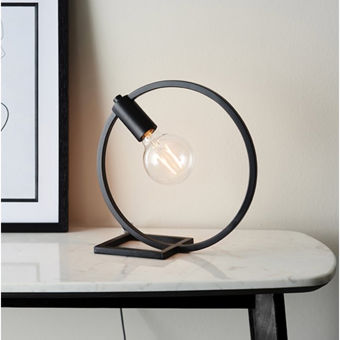 Esslinger - Circle Table Lamp in Black