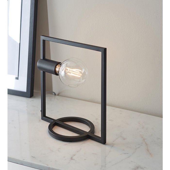 Esslinger - Rectangle Table Lamp in Black