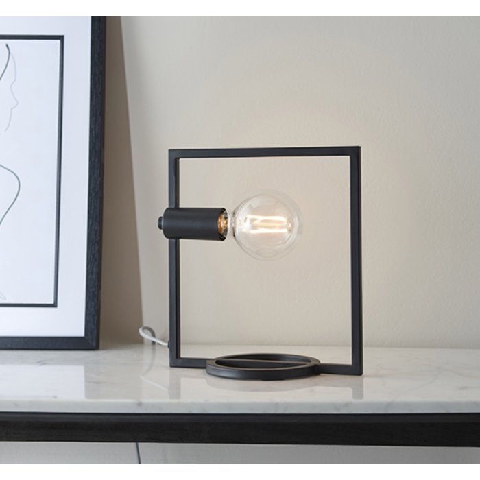 Esslinger - Rectangle Table Lamp in Black