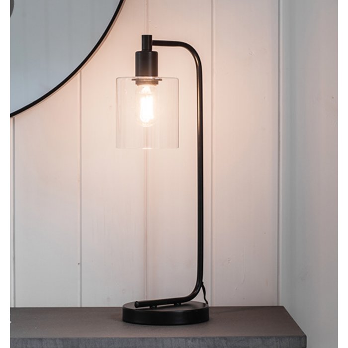 Nico - Modern Industrial Table Lamp in Black