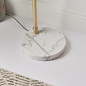 Dot - Mid Century White Marble & Opal Floor lamp