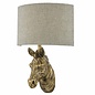 Marty - Aged Gold & Natural Linen Shade Wall Light