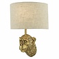 Marcel - Aged Gold Monkey Feature Wall Light