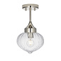 Addington - Chrome and Glass Semi Flush Ceiling Light