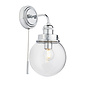 Cheswick - Bathroom Globe LED Wall Light - Chrome - Switched