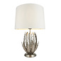 Delphine - Silver Leaf Table Lamp with Ivory Shade