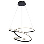 Dune - Twisting Black Spiral LED Feature Pendant Light