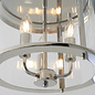 Hampworth - Nickel and Glass 3 Light Flush Ceiling Light