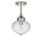 Addington - Chrome and Glass Semi Flush Ceiling Light