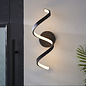 Astral  - Black Modern Outdoor LED Spiral Wall Light