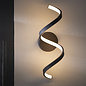 Astral  - Black Modern Outdoor LED Spiral Wall Light