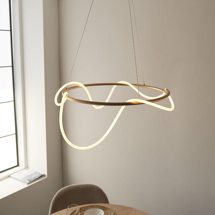 Attalea - Gold and LED Pendant Light