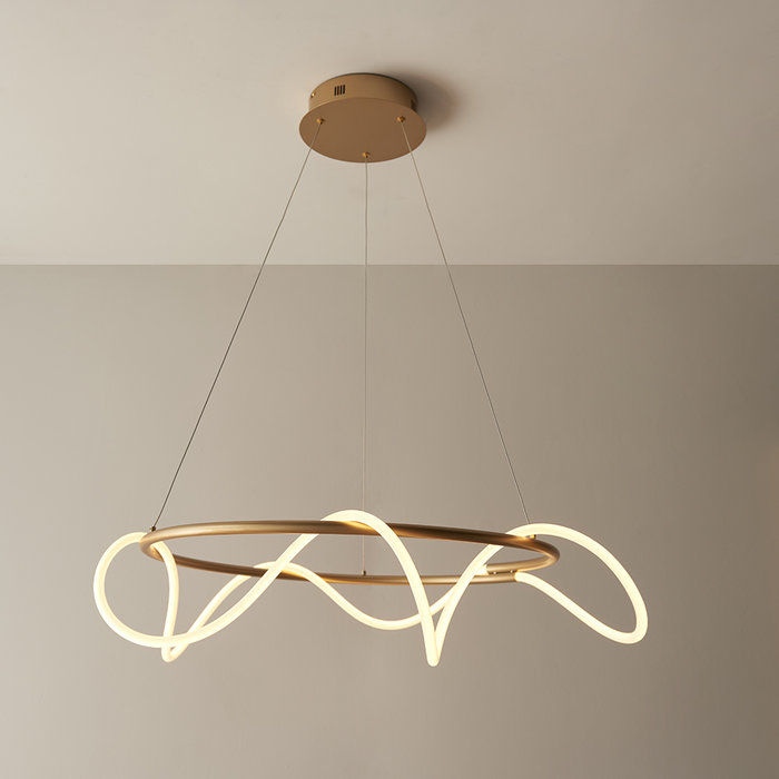 Attalea - Gold and LED Pendant Light