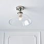 Barford - Nickel and Glass Semi Flush Ceiling Light