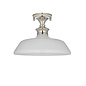 Barford - Nickel and Opal Semi Flush Ceiling Light