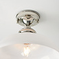 Barford - Nickel and Opal Semi Flush Ceiling Light