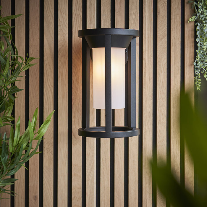 Braden - Modern Exterior LED Wall Light - Black