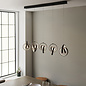 Cosma  - 5 Light Linear Twisting LED Bar Pendant Light - Black