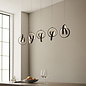 Cosma  - 5 Light Linear Twisting LED Bar Pendant Light - Black