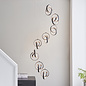 Cosma - 8 Twisting LED Cascading Pendant Light - Black