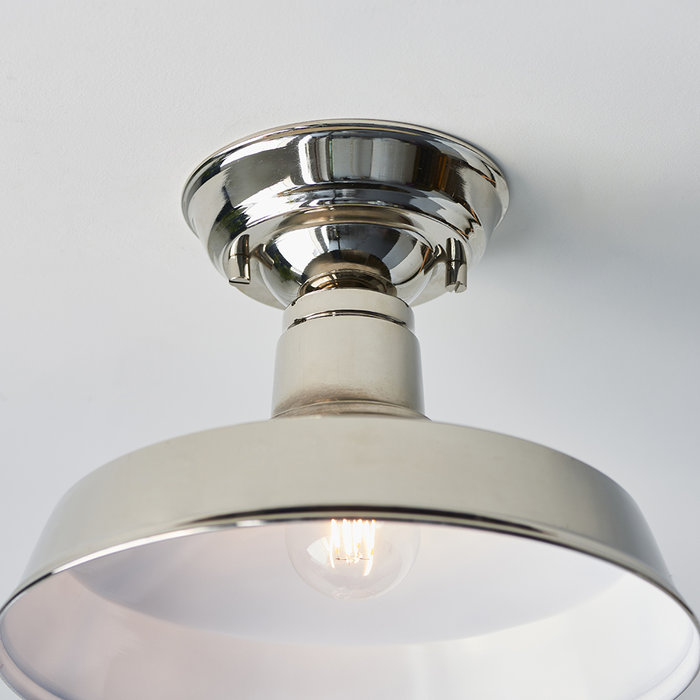 Darton - Nickel Semi Flush Ceiling Light