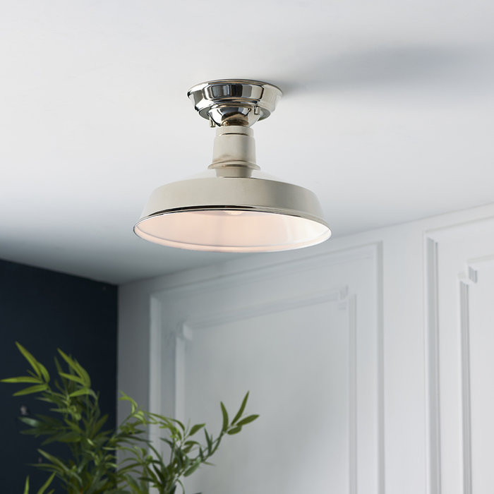 Darton - Nickel Semi Flush Ceiling Light