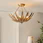 Delphine - Layered Leaf Flush Ceiling Light - Gold