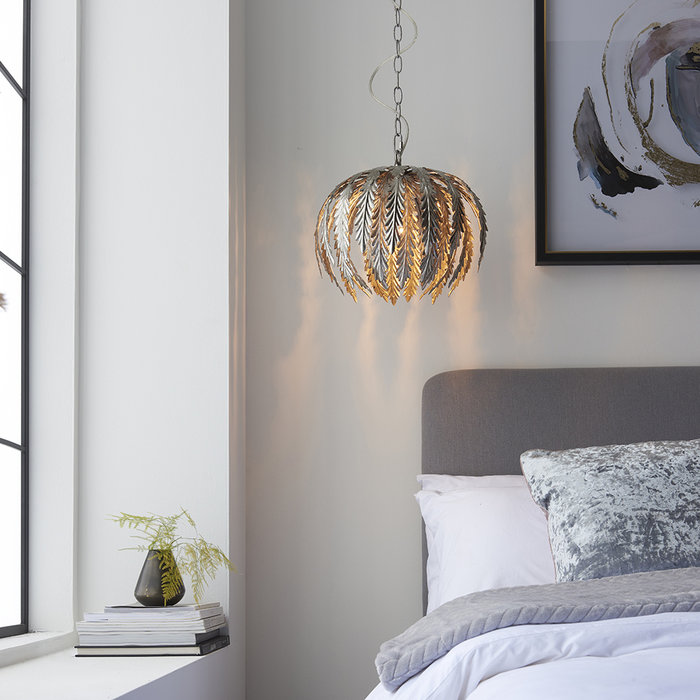 Delphine - Small Silver Pendant Light