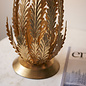Delphine - Gold Leaf Table Lamp with Ivory Shade