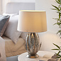 Delphine - Silver Leaf Table Lamp with Ivory Shade