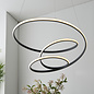 Dune - Twisting Black Spiral LED Feature Pendant Light