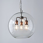 Hal - 3 Light Pendant Light with Glass Bowl Shade