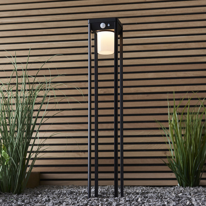 Hallam - Outdoor Solar Powered Bollard  with Motion Sensor