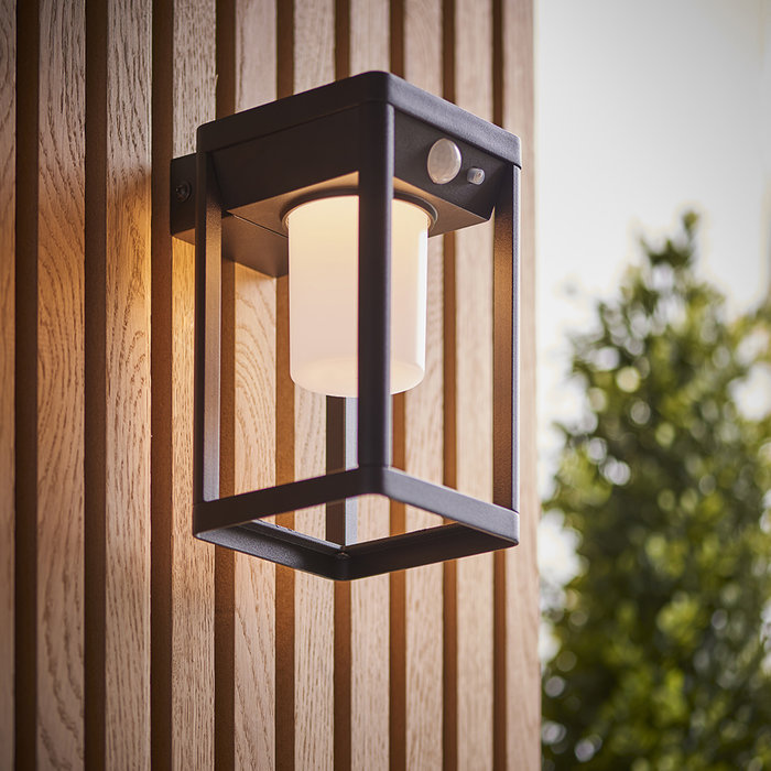 Hallam - Solar Powered Outdoor Wall Light with Motion Sensor