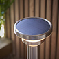 Halton - Steel Outdoor Solar-Powered Bollard with Motion Sensor