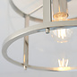 Hopton - Modern Classic Flush Glass Lantern Ceiling Light