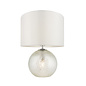 Knight - Prismatic  Light Up Glass Table Lamp Base with White Shade