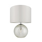 Knight - Prismatic  Light Up Glass Table Lamp Base with White Shade